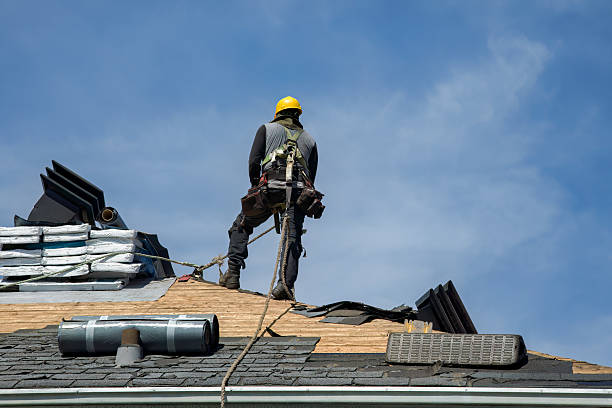 Professional Gutter Installation technician working in Fountainville, PA